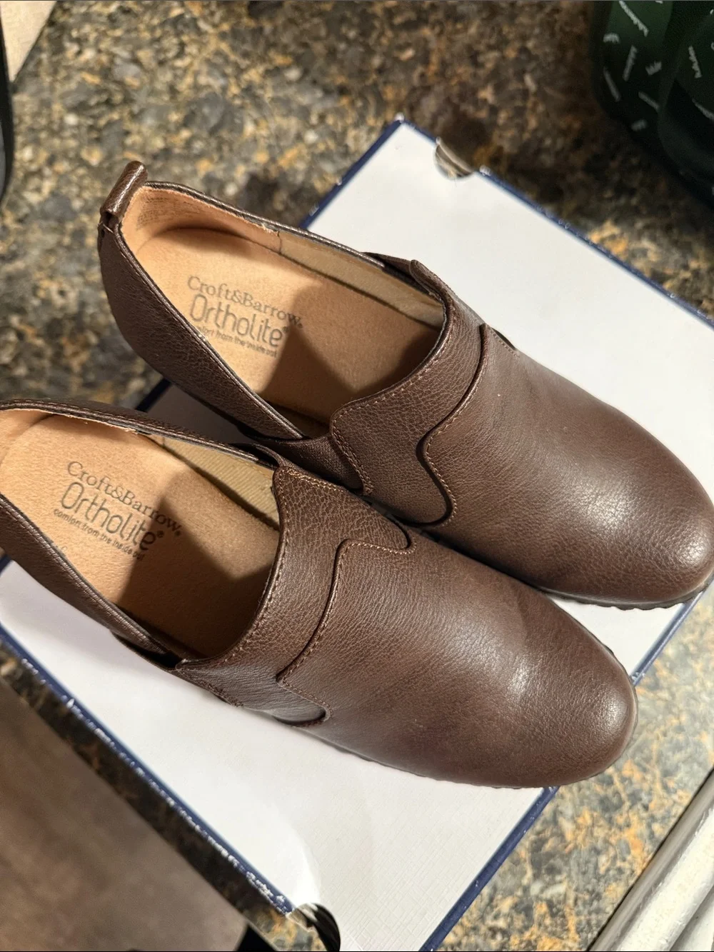 croft & barrow Maid women’s Brown Leather ankle boots